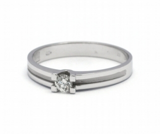 Luxusní zásnubní diamantový prsten přírodní diamant 585/1,96 gr J-21252-12