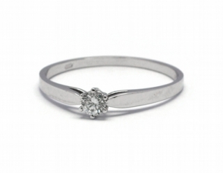 Luxusní zásnubní diamantový prsten přírodní diamant 585/1,06 gr J-21253-12