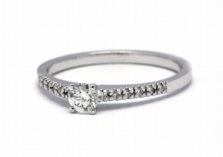 Luxusní zásnubní diamantový prsten přírodní diamant 585/1,89 gr J-21039-12