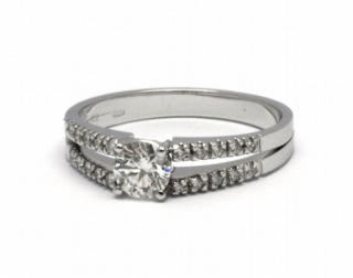Luxusní diamantový prsten s přírodními diamanty 585/2,65 gr J-20860-12