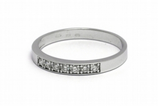 Luxusní diamantový prsten s přírodními diamanty 585/1,87 gr J-20692-12