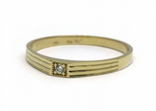 Luxusní zásnubní prsten s přírodními diamanty 585/1,52 gr J-20618-11