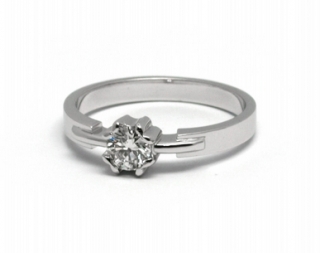 Zásnubní diamantový prsten s přírodními diamanty 585/2,76 gr J-21606-12