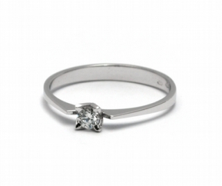 Dámský zásnubní prsten s přírodním diamantem 585/1,31 gr J-21535-12
