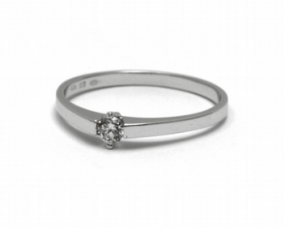 Dámský zásnubní prsten s přírodním diamantem 585/1,23 gr J-21540-12