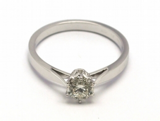 Dámský zásnubní prsten s přírodním diamantem 585/2,17 gr J-21321-12