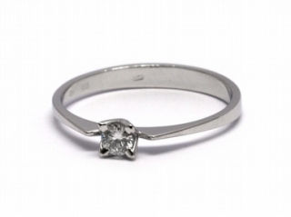 Krásný zásnubní prsten s přírodním diamantem 585/1,20 gr J-20770-12