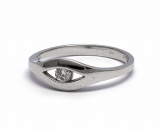 Mohutný zásnubní prsten s přírodním diamantem 585/2,04 gr J-20772-12