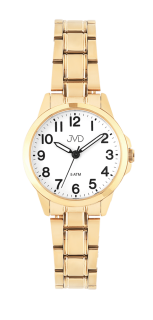 JVD Dámské ocelové zlacené kvalitní hodinky JVD J4197.3