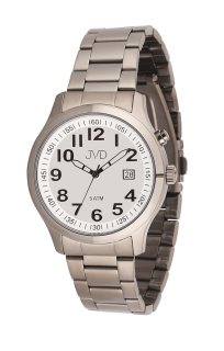 JVD Pánské černé ocelové voděodolné hodinky JVD J1132.4