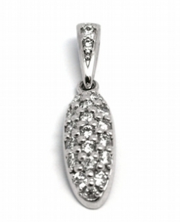 Diamantový zlatý přívěsek s přírodními diamanty 585/1,28 gr J-17951-12