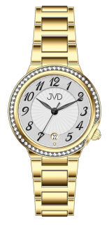 JVD Dámské kulaté náramkové elegantní šperkové hodinky JVD JG1037.3