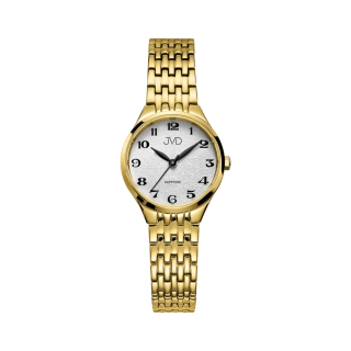 JVD Dámské kulaté náramkové elegantní hodinky JVD JG1035.4 se safírovým sklem