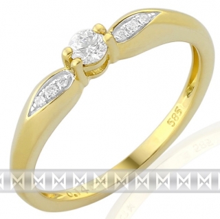 Luxusní zásnubní diamantový prsten posetý brilianty 3811267