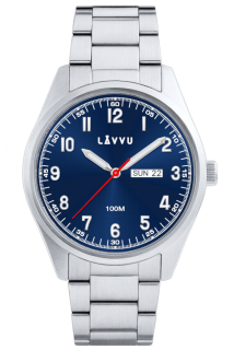 LAVVU Náramkové ocelové pánské hodinky FOSEN Blue LWM0310