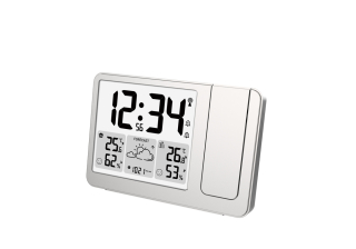 JVD Rádiem řízená meteorologická stanice JVD RB3539 s projektorem na stěnu
