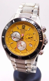 GROVANA Luxusní pánské švýcarské ocelové hodinky Swiss Millitary by Grovana 1615.9136