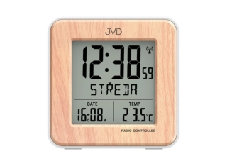 JVD Digitální rádiem řízený budík v imitaci dřeva s češtinou JVD RB9351.2