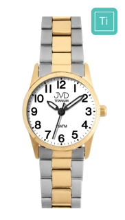 JVD Dámské čitelné luxusní titanové hodinky JVD J5037.2