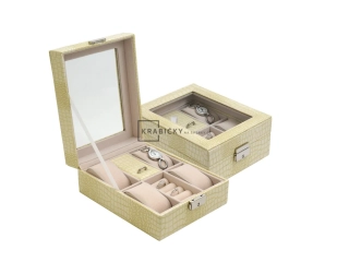 Klenoty Budín Menší praktická krémová šperkovnice SP-1810/A20